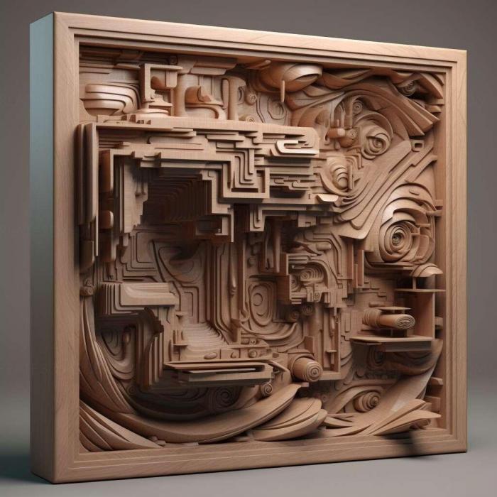 نموذج ثلاثي الأبعاد لآلة CNC 3D Art 